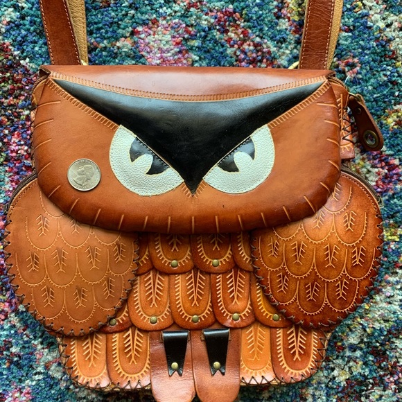 Owl Leather Purse - Picture 3 of 5